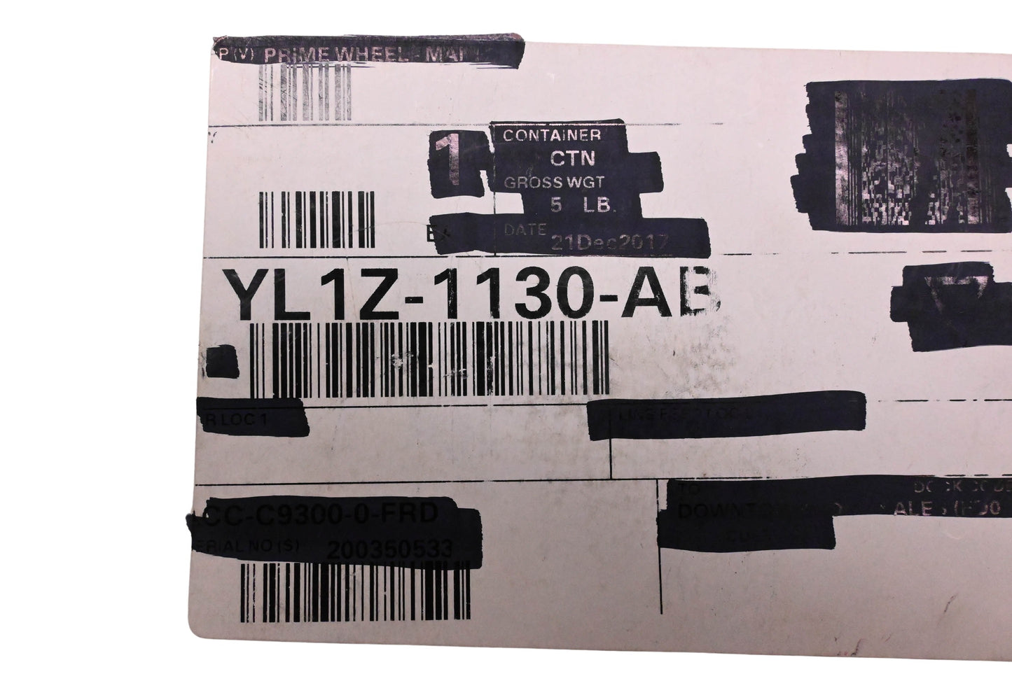 New OEM Ford YL1Z-1130-AB Chrome Center Wheel Cap NOS