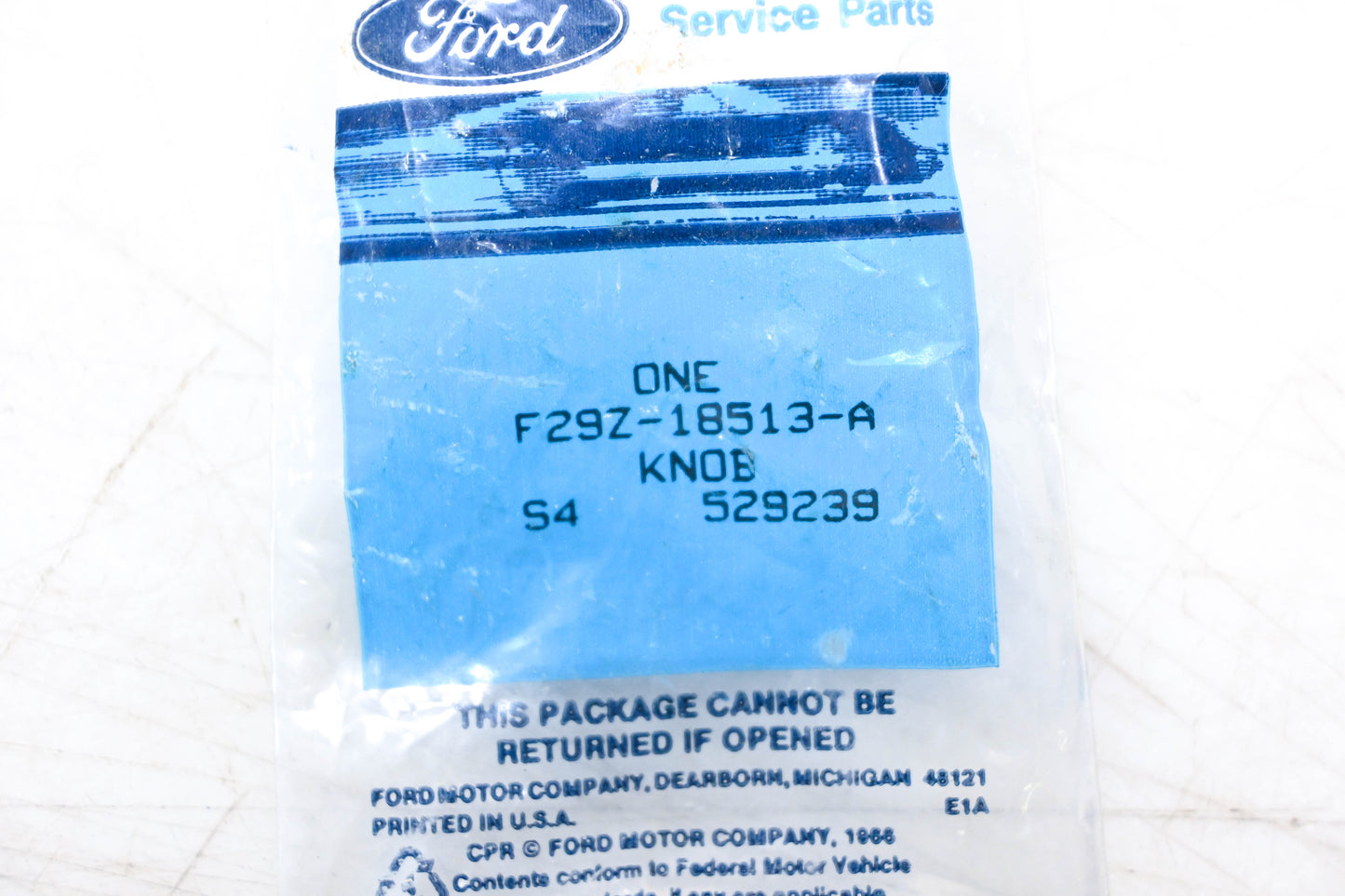 New OEM Ford F29Z-18513-A Heater Blower Motor Knob NOS