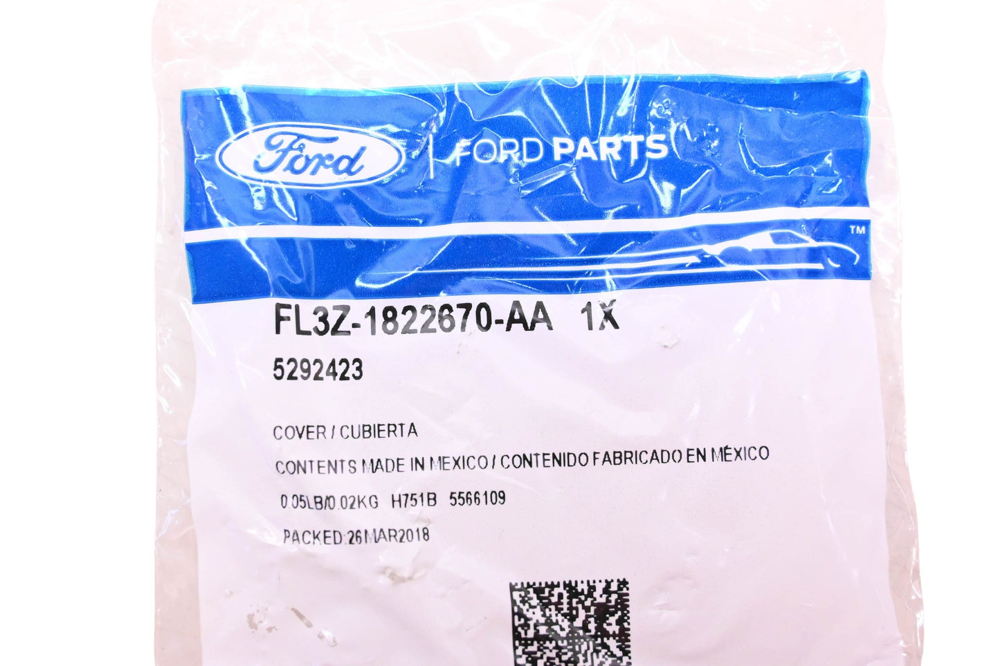 New OEM Ford FL3Z-1822670-AA, 5292423 Exterior Door Handle Cover NOS