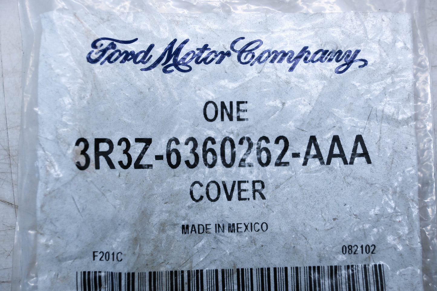 New OEM Ford 3R3Z-6360262-AAA Upper Seat Belt Cover NOS
