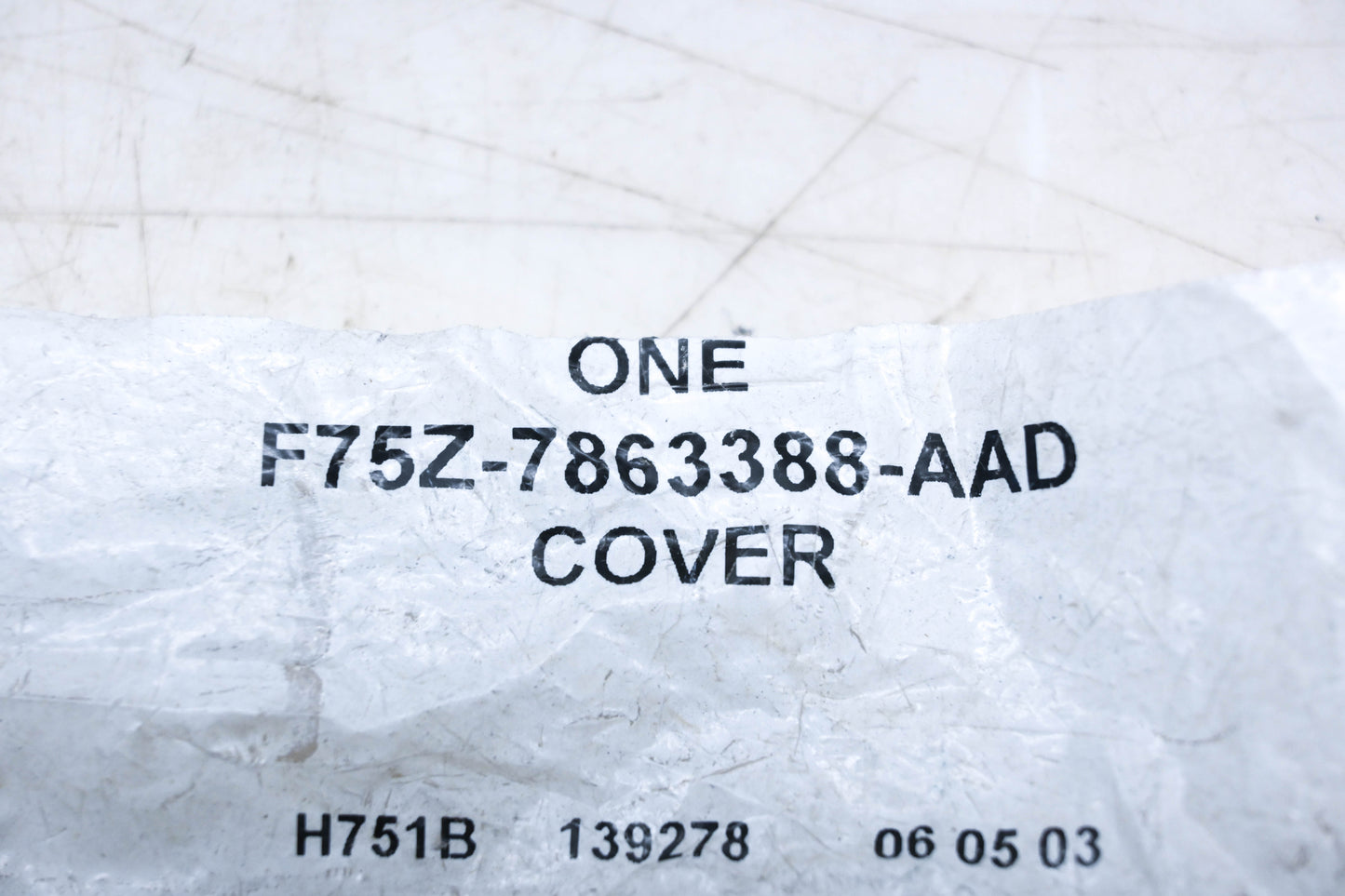 New OEM Ford F75Z-7863388-AAD Cover NOS