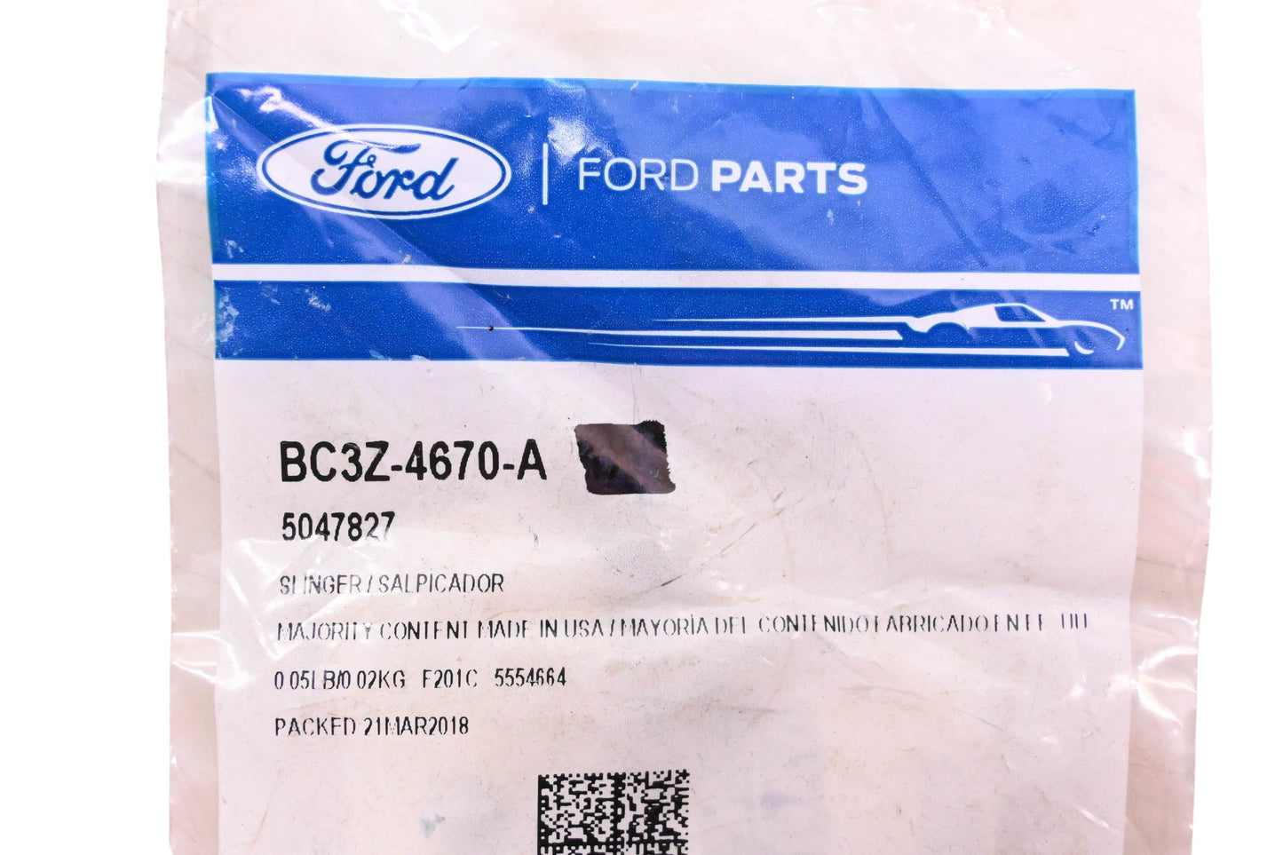 New OEM Ford BC3Z-4670-A, 5047827 Rear Axle Housing Slinger NOS