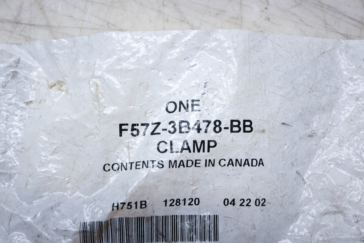 New OEM Ford F57Z-3B478-BB Clamp NOS