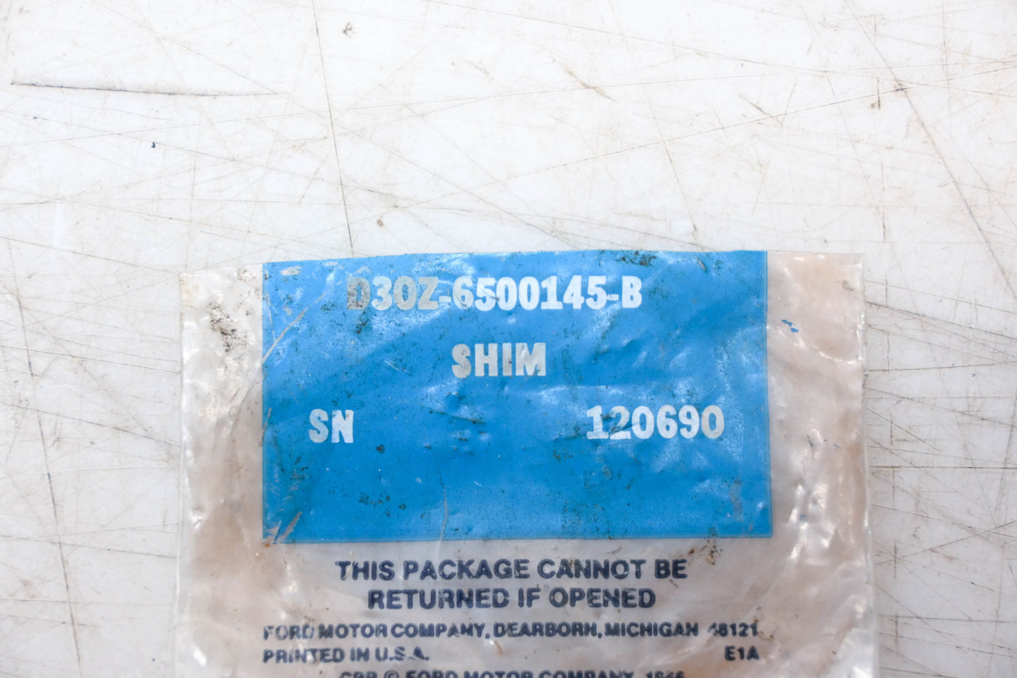 New OEM Ford D3OZ-6500145-B Shim NOS