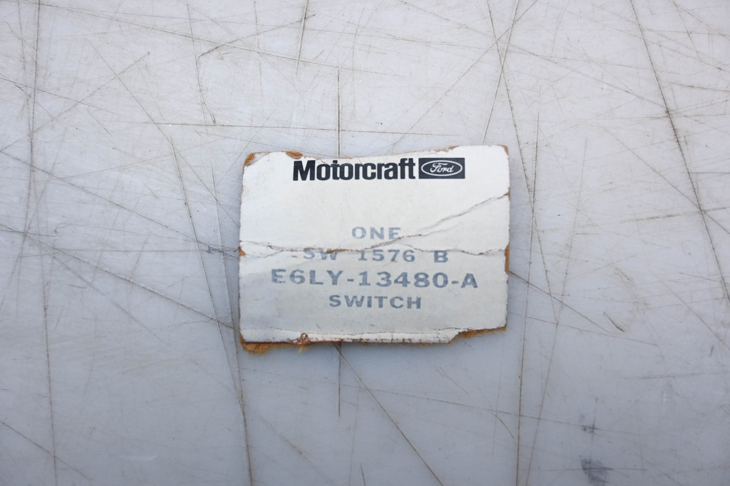 New OEM Motorcraft SW-1576-B, E6LY-13480-A Brake Light Switch Assembly NOS