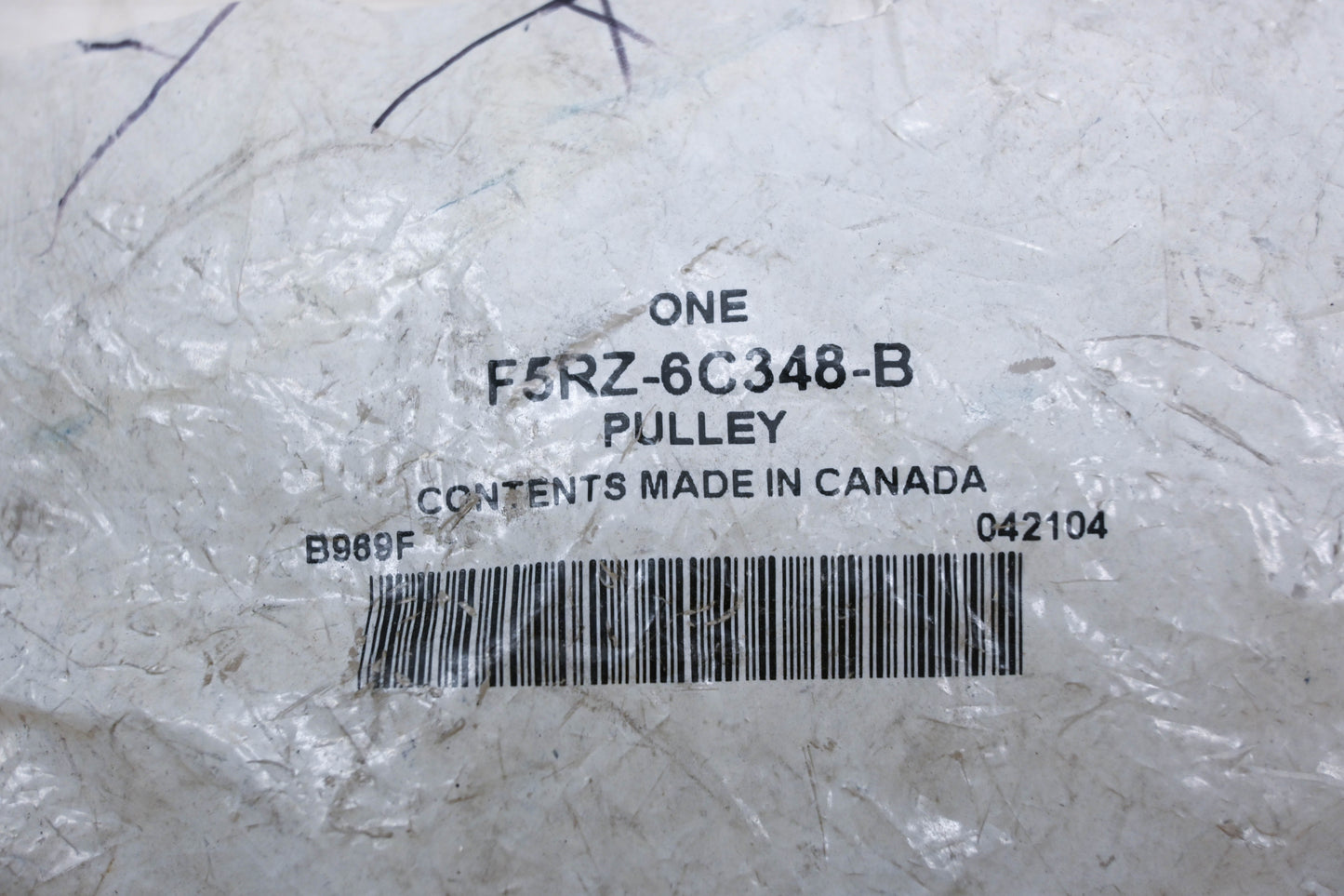 New OEM Ford F5RZ-6C348-B Serpentine Belt Idler Pulley NOS