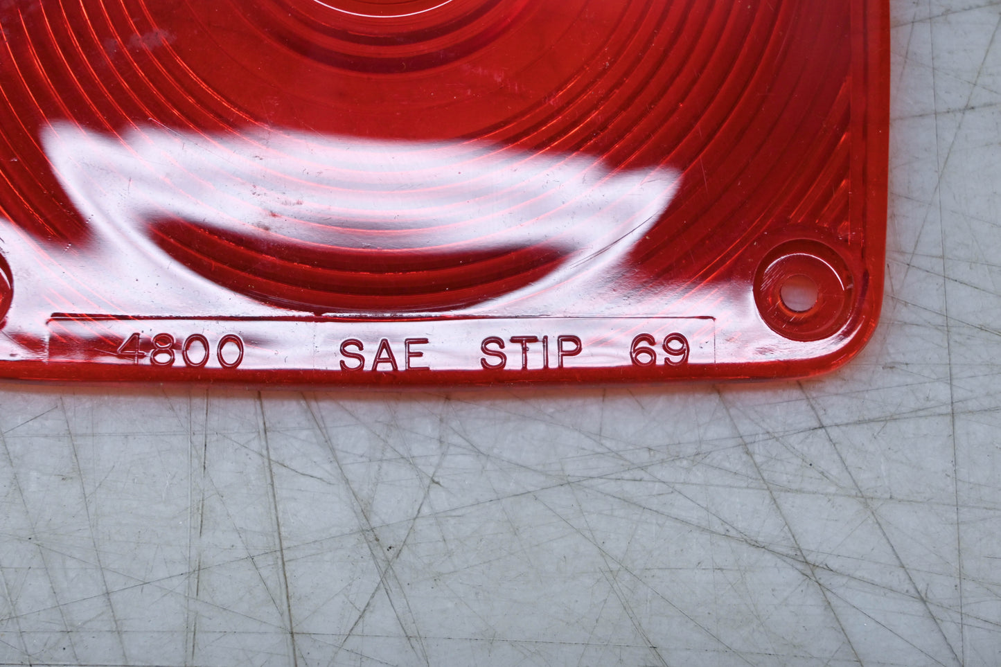 Signal Stat SAE STIP 69 Red Marker Lamp Lens NOS