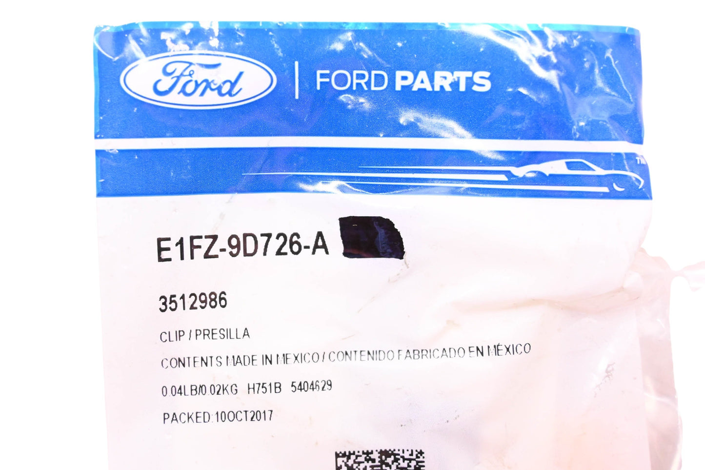 New OEM Ford E1FZ-9D726-A, 3512986 Actuator Cable Clip Retainer NOS