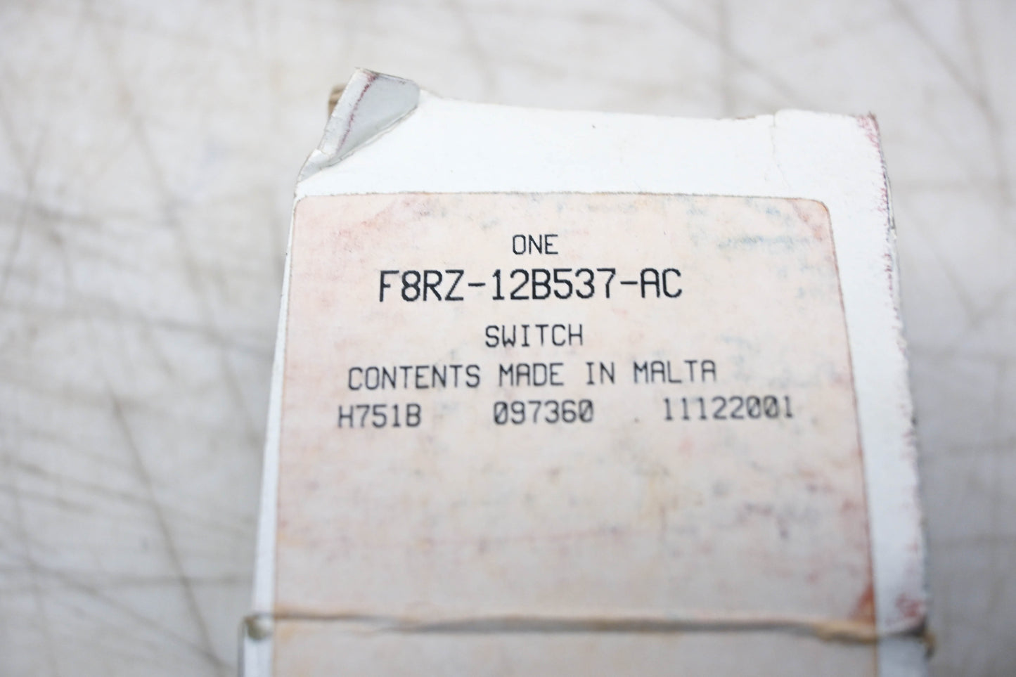 New OEM Ford F8RZ-12B537-AC Switch Assembly NOS