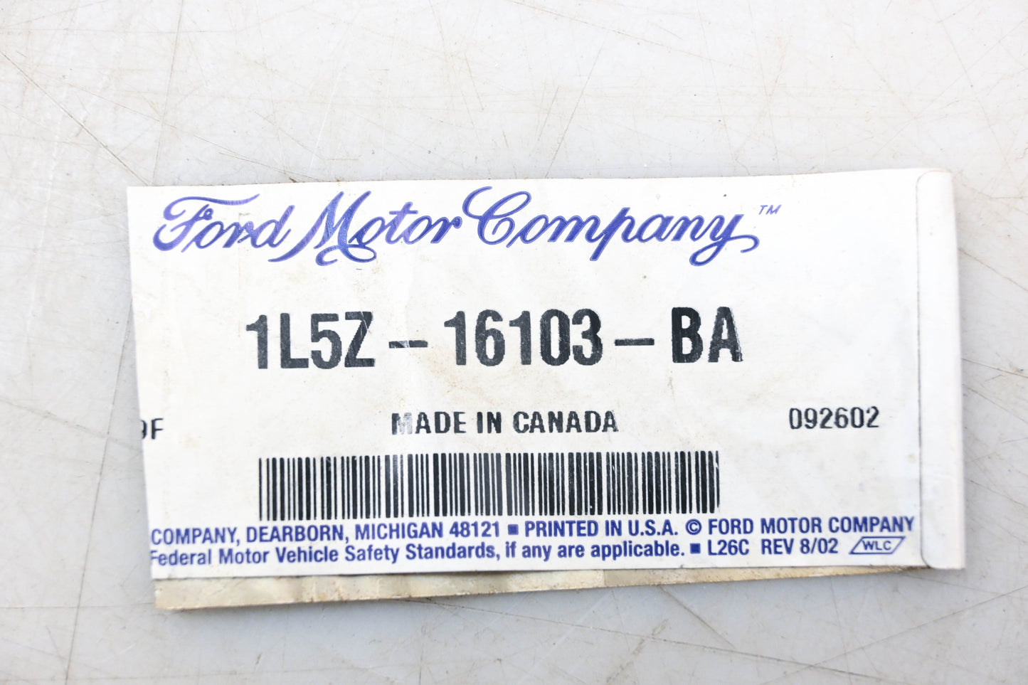 New OEM Ford 1L5Z-16103-BA Rear Left Splash Guard Assembly NOS