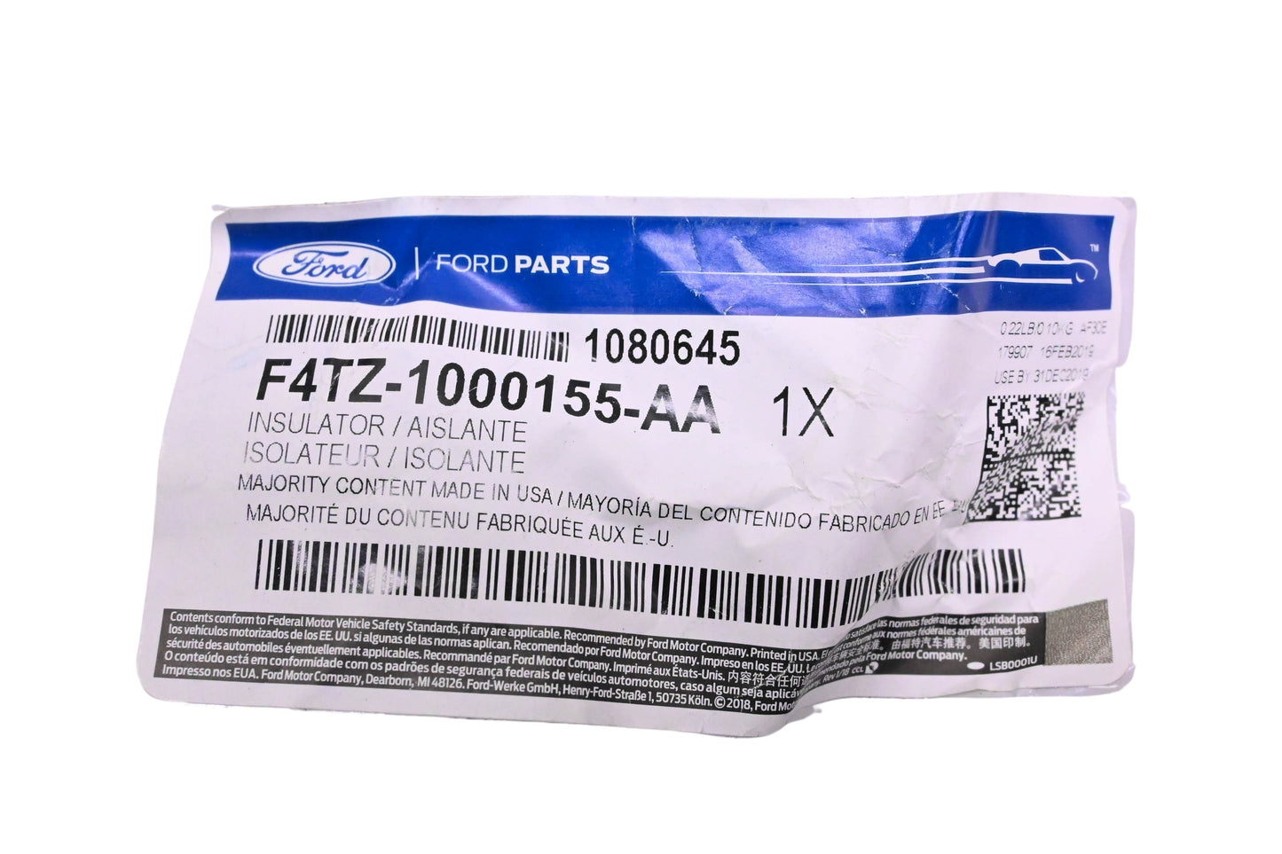 New OEM Ford F4TZ-1000155-AA Insulator NOS