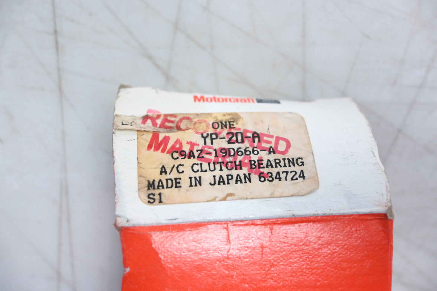 New OEM Motorcraft YP-20-A, C9AZ-19D666-A A/C Compressor Clutch Bearing Assembly NOS