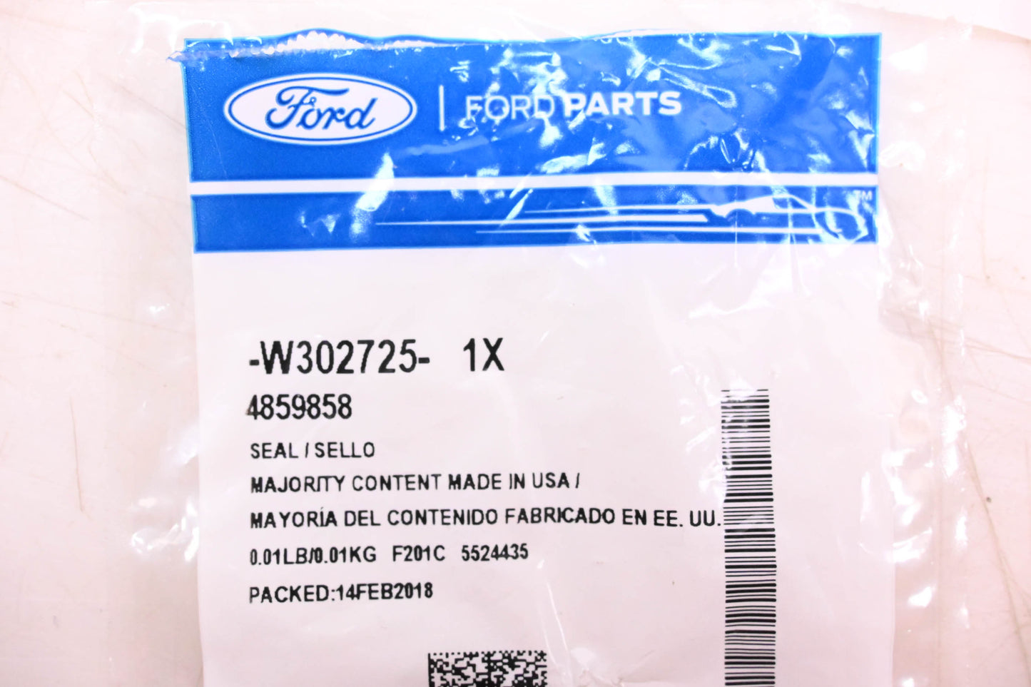 New OEM Ford W302725, 4859858 Crankcase Vent Valve Seal NOS