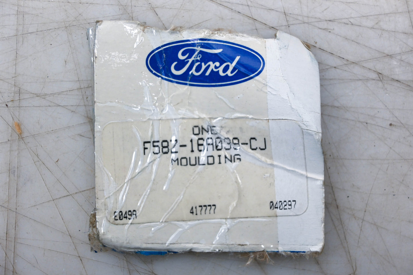 New OEM Ford F58Z-16A039-CJ Blue Front Fender Moulding NOS