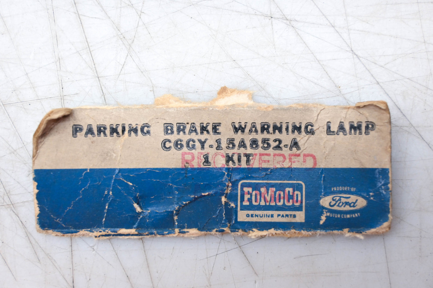 FoMoCo C6GY-15A852-A Parking Brake Warning Lamp Assembly Kit NOS
