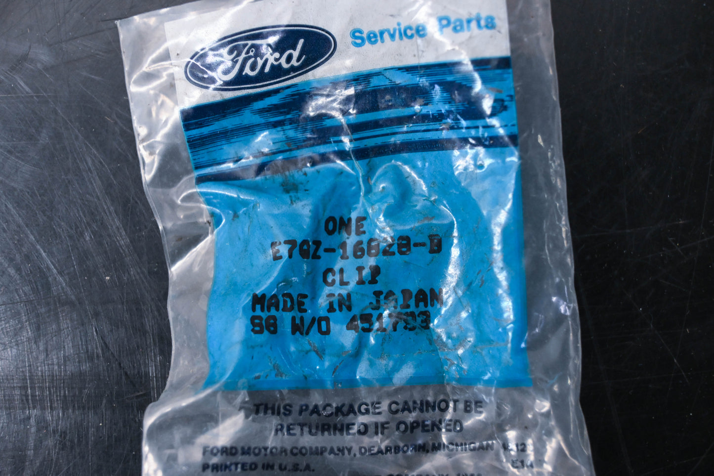 New OEM Ford E7GZ-16628-B Clip NOS
