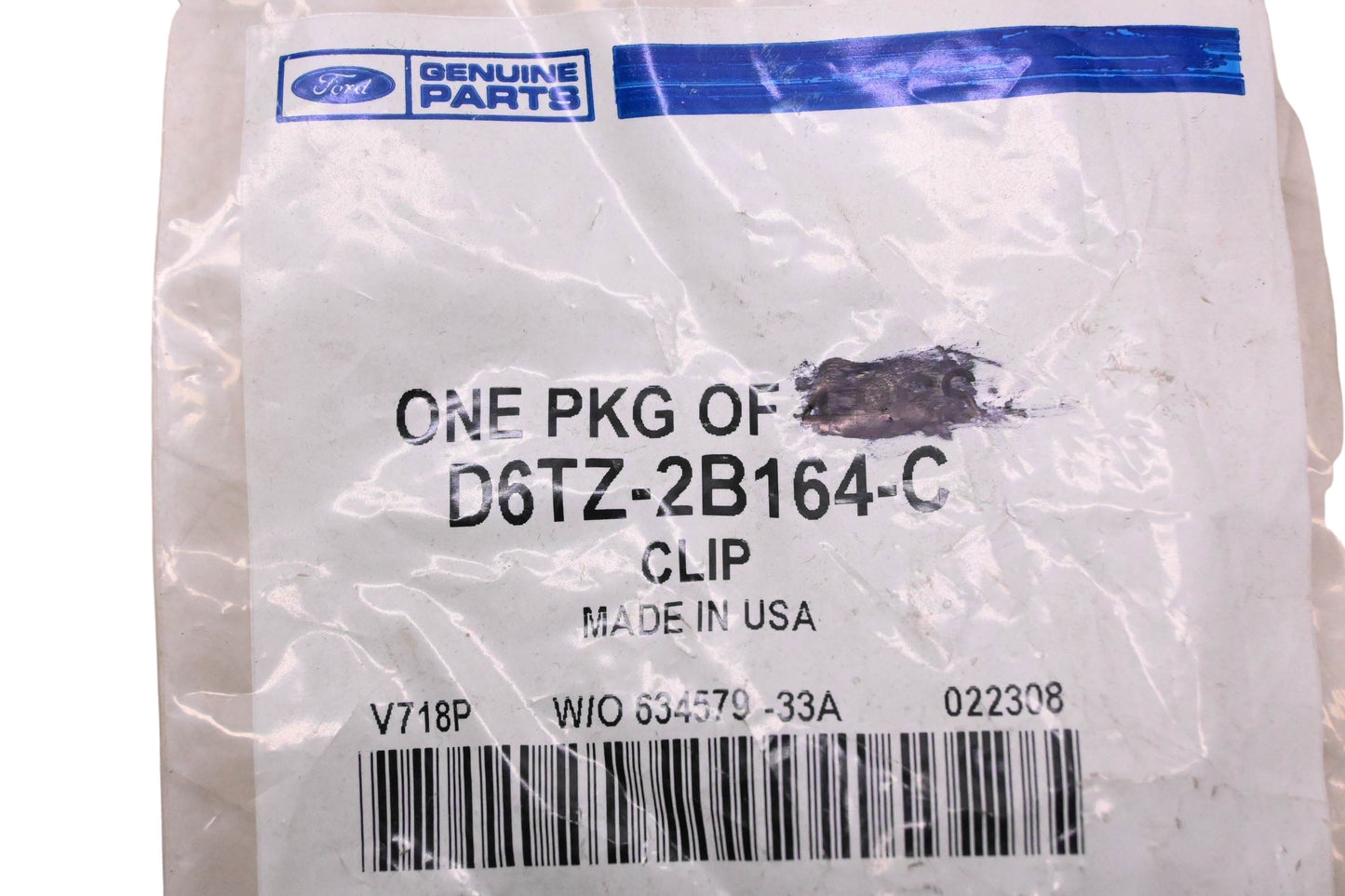 New OEM Ford D6TZ-2B164-C Disc Brake Anti-Rattle Clips Qty 2 NOS