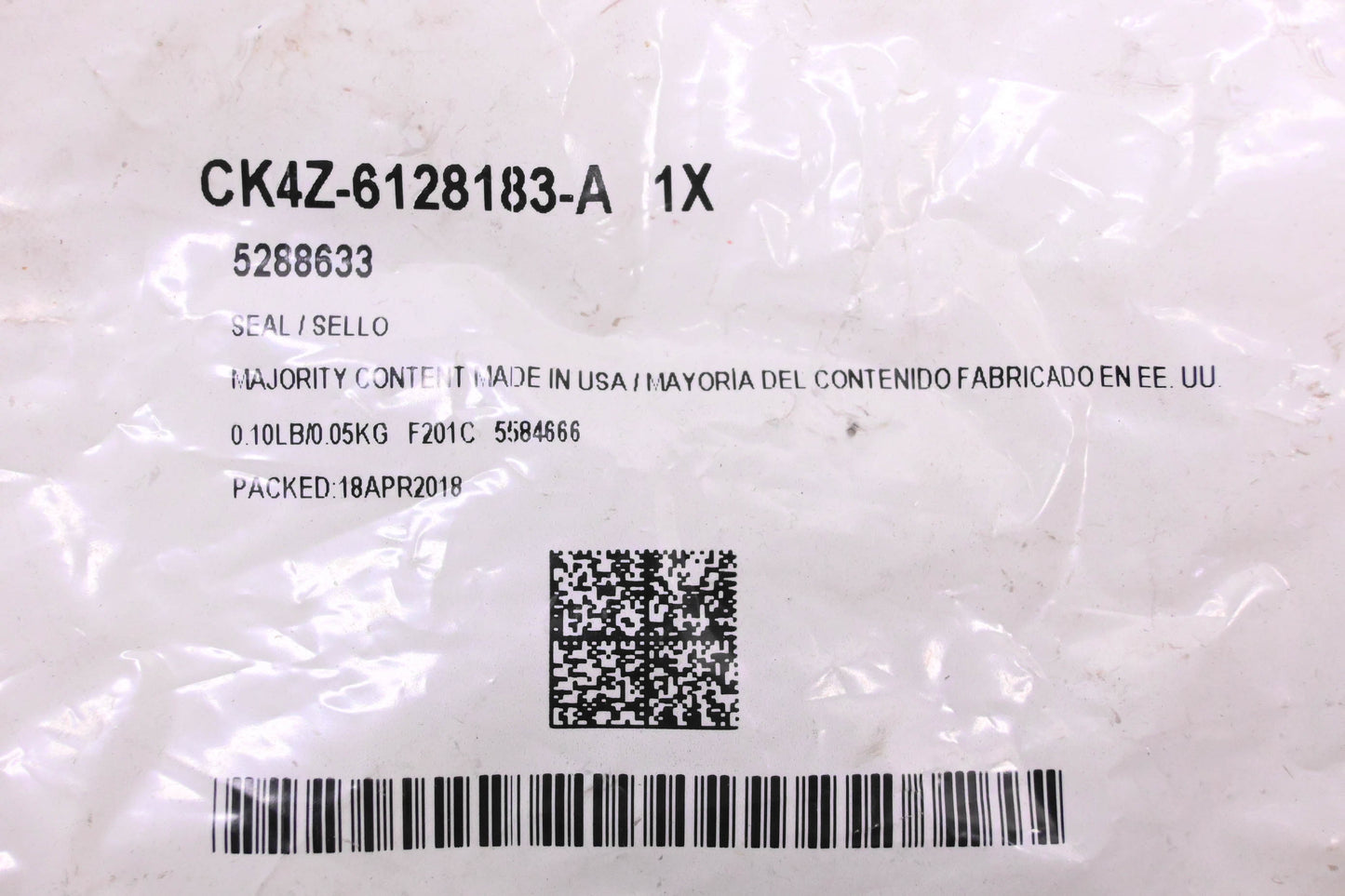 New OEM Ford CK4Z-6128183-A, 5288633 Front Panel Seal NOS