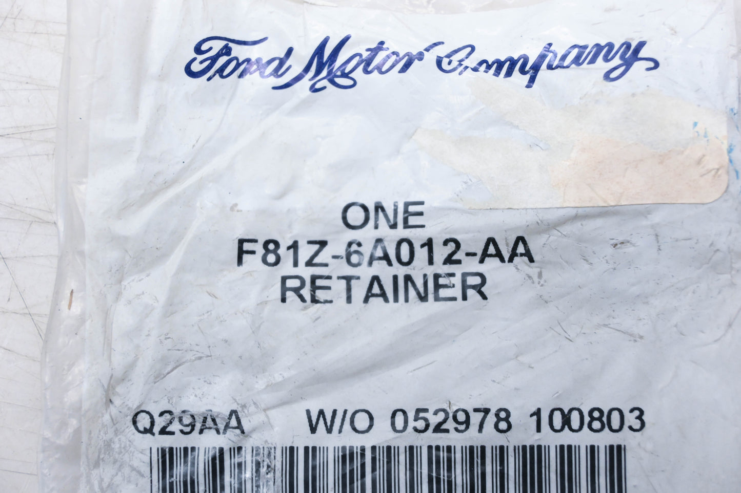 New OEM Ford F81Z-6A012-AA Retainer Assembly NOS