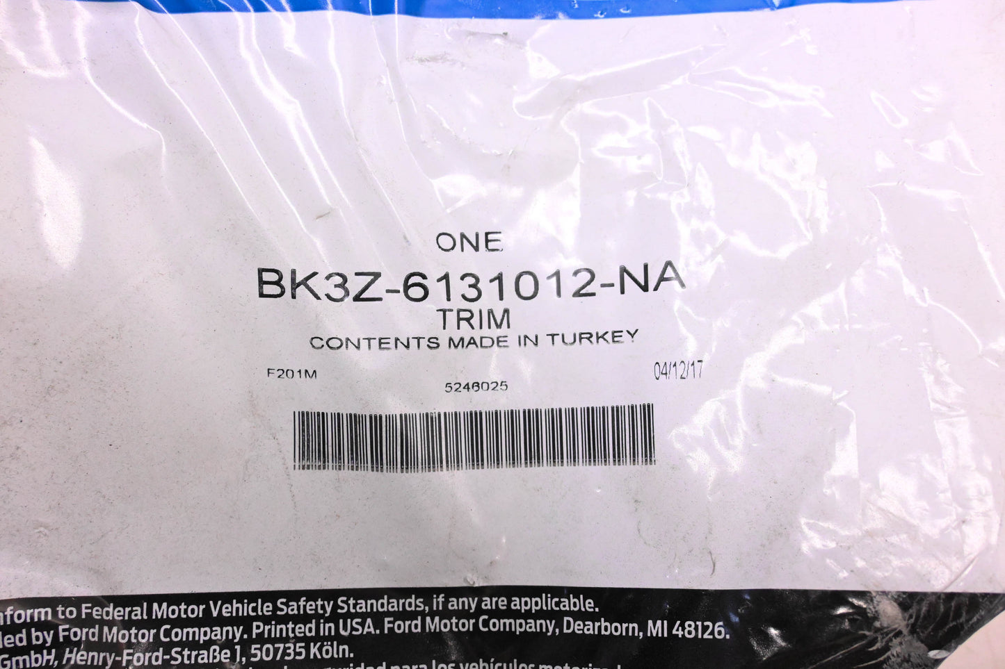 New OEM Ford BK3Z-6131012-NA Load Compartment Trim NOS