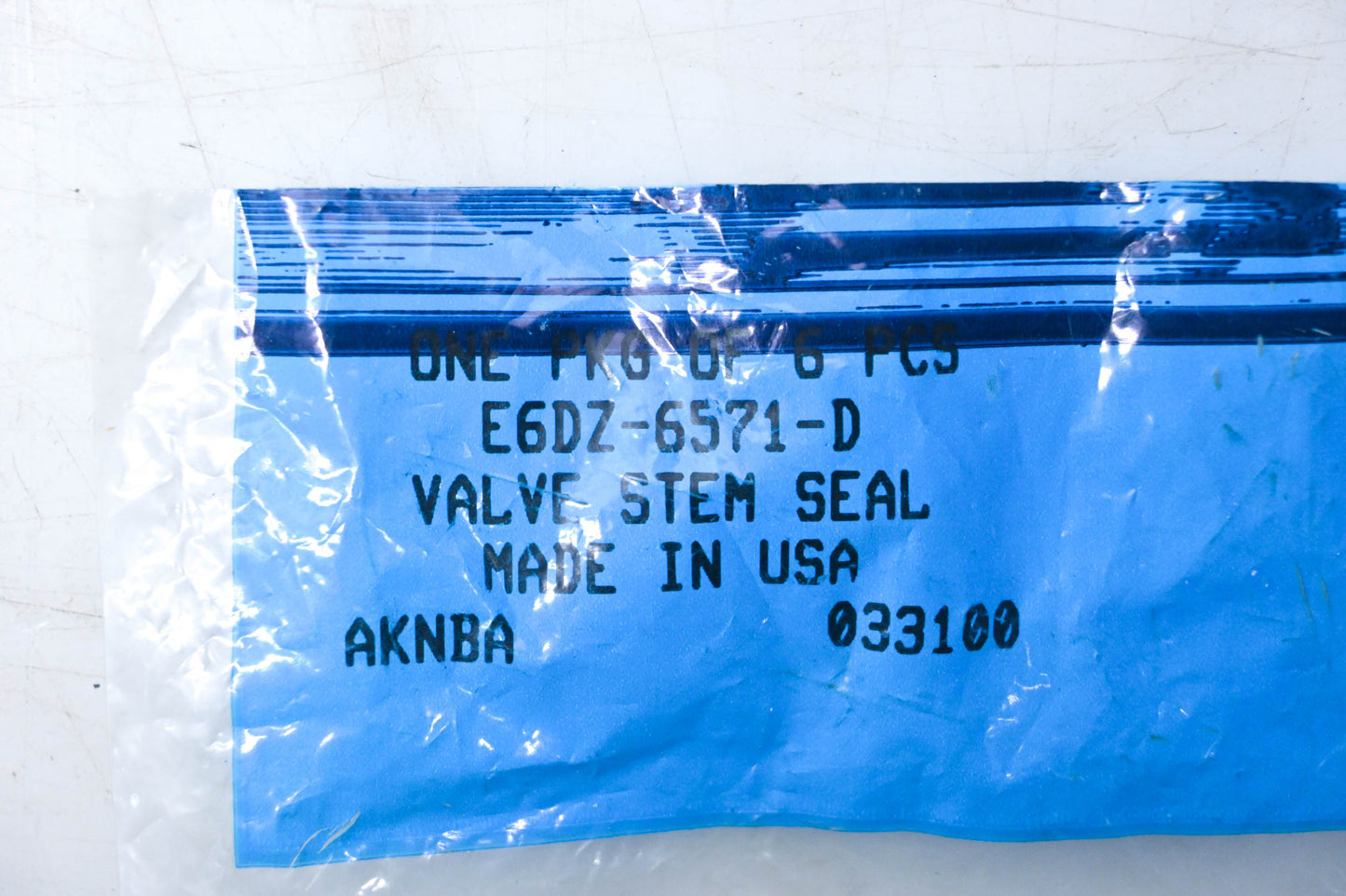 New OEM Ford E6DZ-6571-D Intake Valve Stem Seals Qty 6 NOS