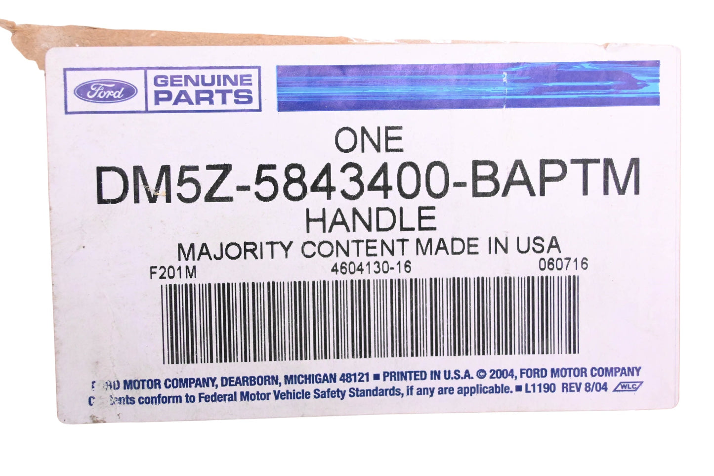 New OEM Ford DM5Z-5843400-BAPTM Lift Gate Finish Panel NOS