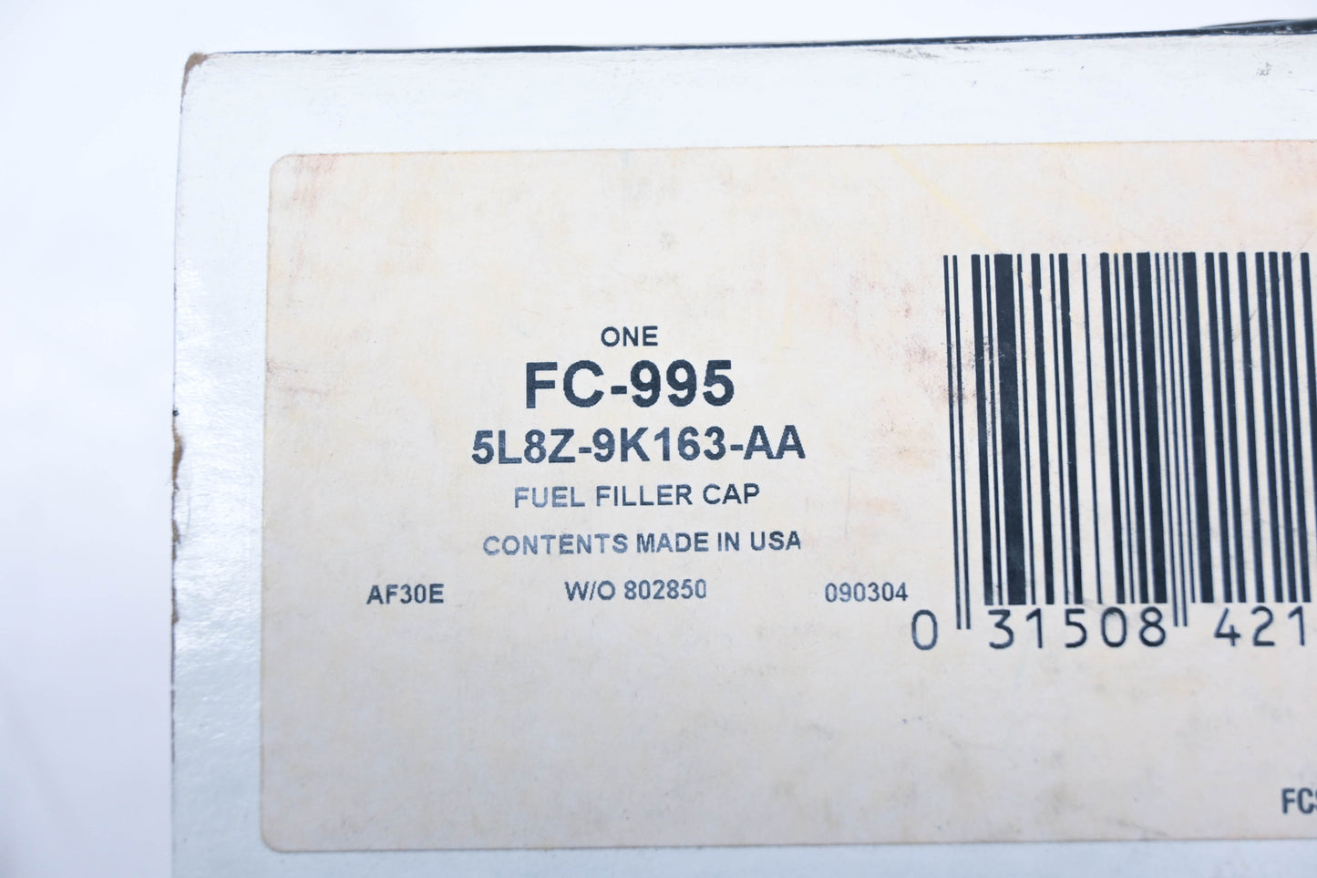 New OEM Motorcraft FC-995, 5L8Z-9K163-AA Locking Fuel Filler Cap Assembly NOS