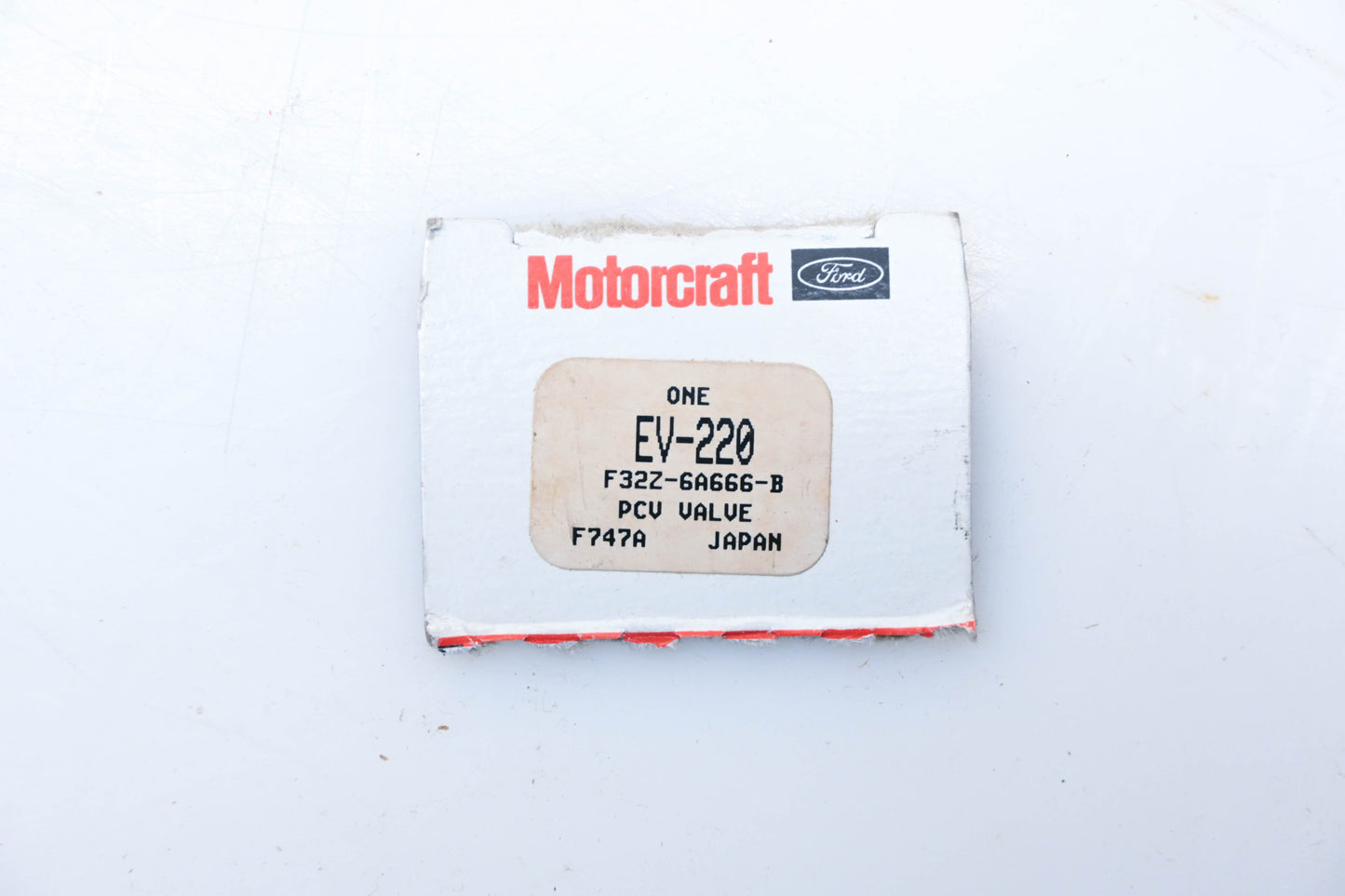 New OEM Motorcraft EV-220, F32Z-6A666-B PCV Valve Assembly NOS