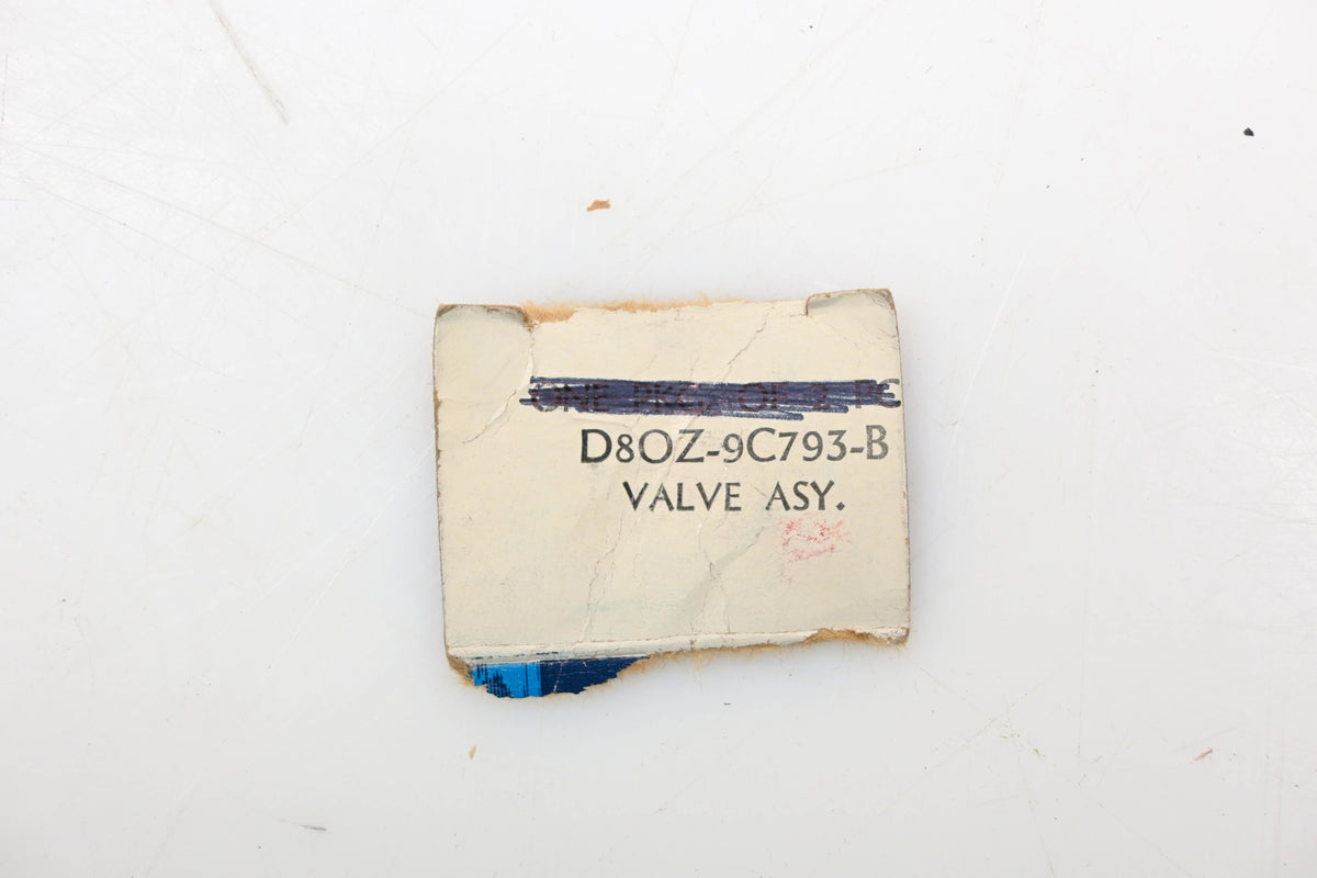 Ford D8OZ-9C793-B Valve Assembly NOS