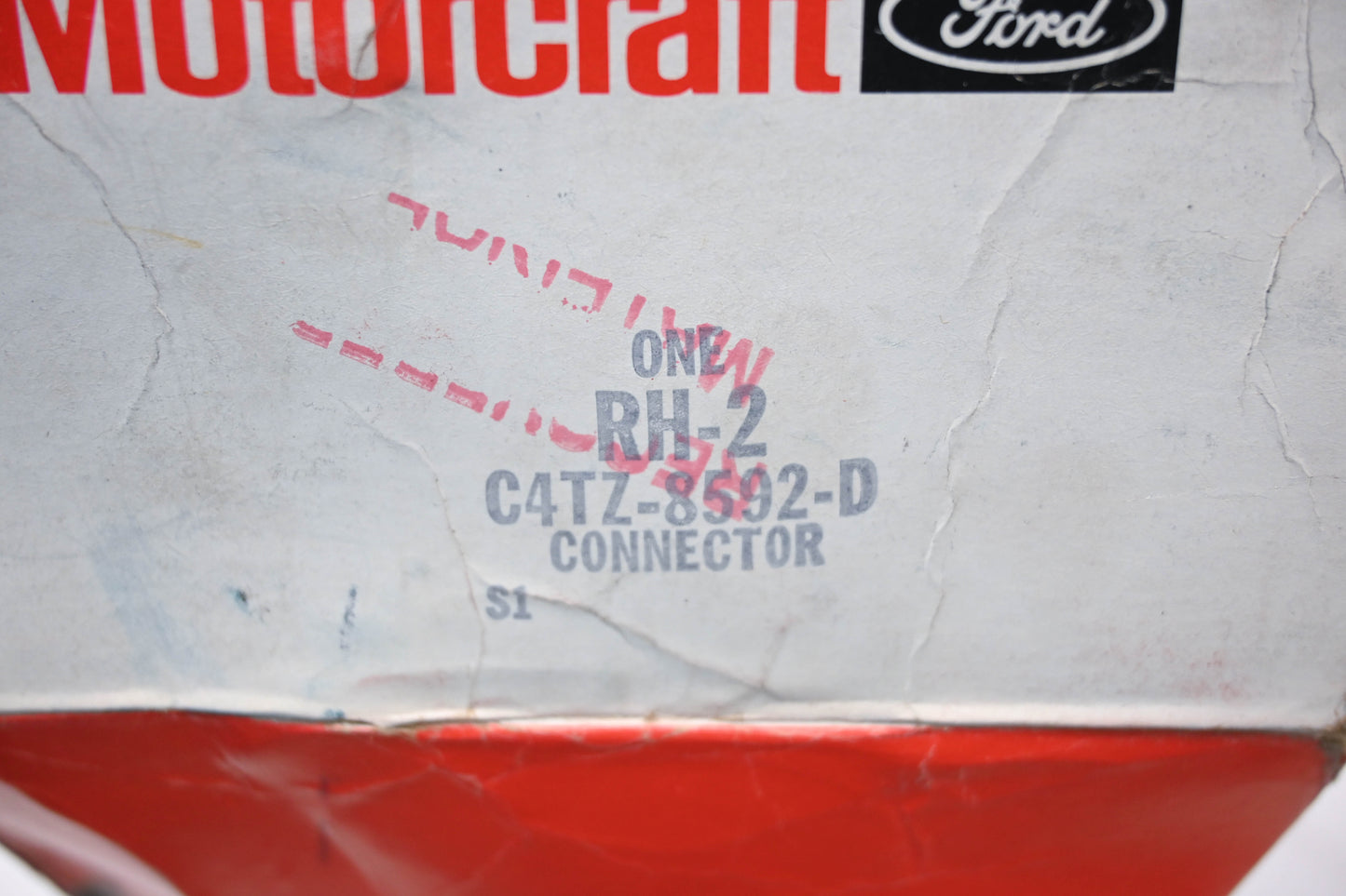 New OEM Motorcraft RH-2, C4TZ-8592-D Thermostat Housing Water Outlet Connector NOS