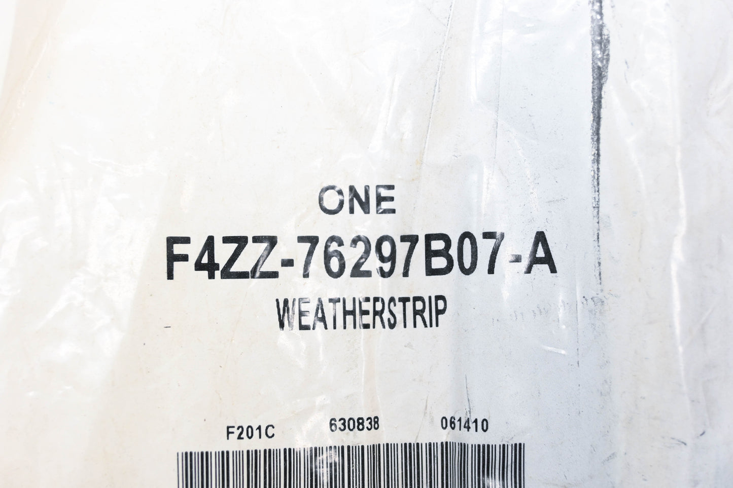 Ford F4ZZ-76297B06-A Right Side Quarter Panel Weatherstrip NOS