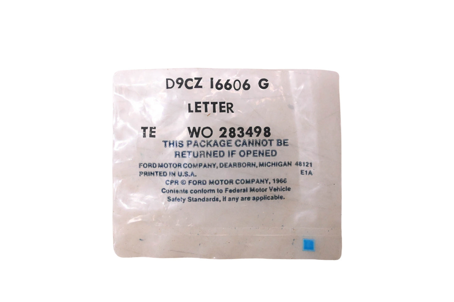 New OEM Ford D9CZ-16606-G Letter A Emblem Ornament NOS