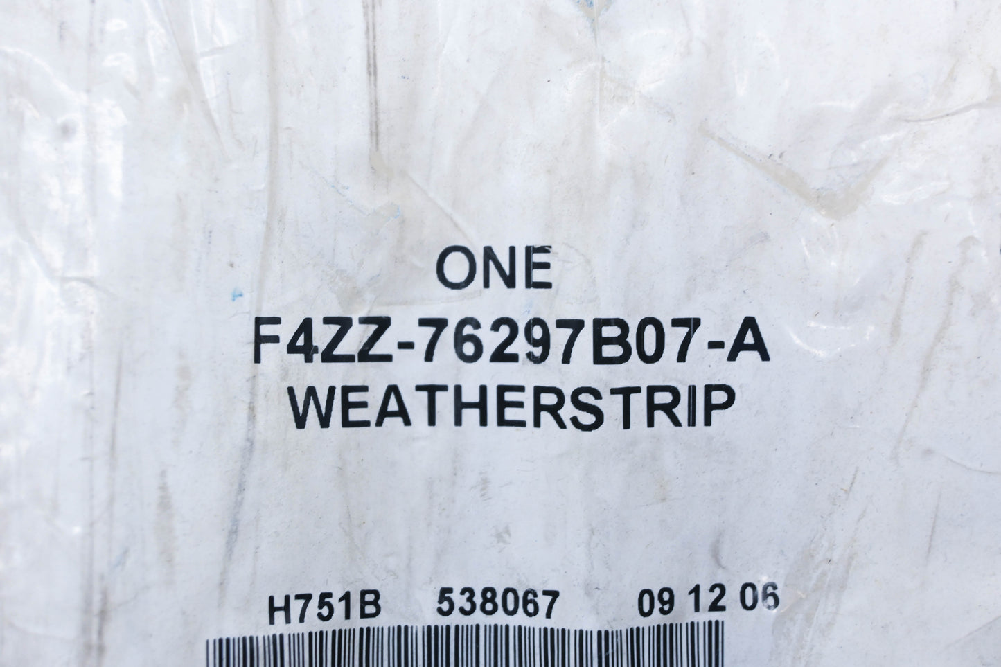 New OEM Ford F4ZZ-76297B07-A 14.5" Weatherstrip NOS