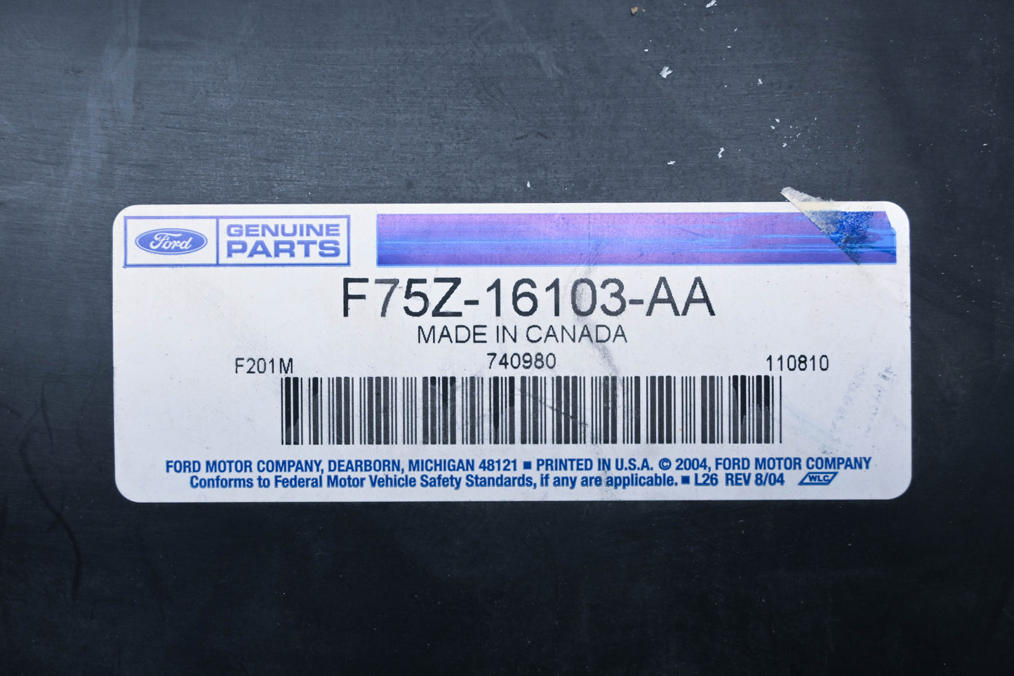 New OEM Ford F75Z-16103-AA Left Side Fender Liner NOS
