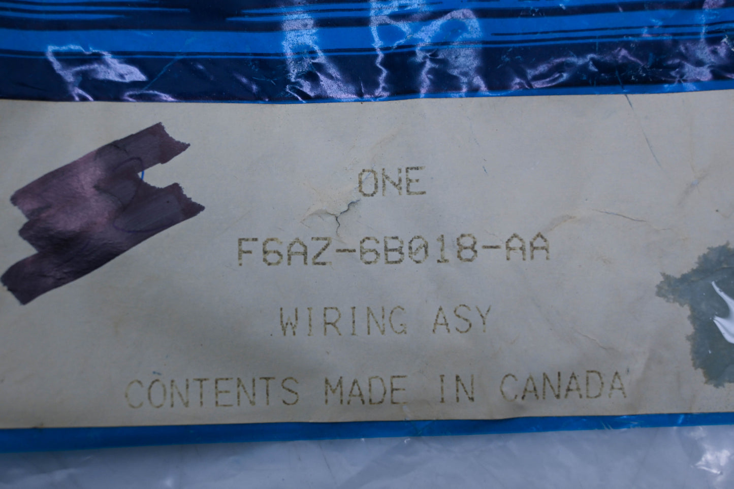 New OEM Ford F6AZ-6B018-AA Wiring Assembly NOS