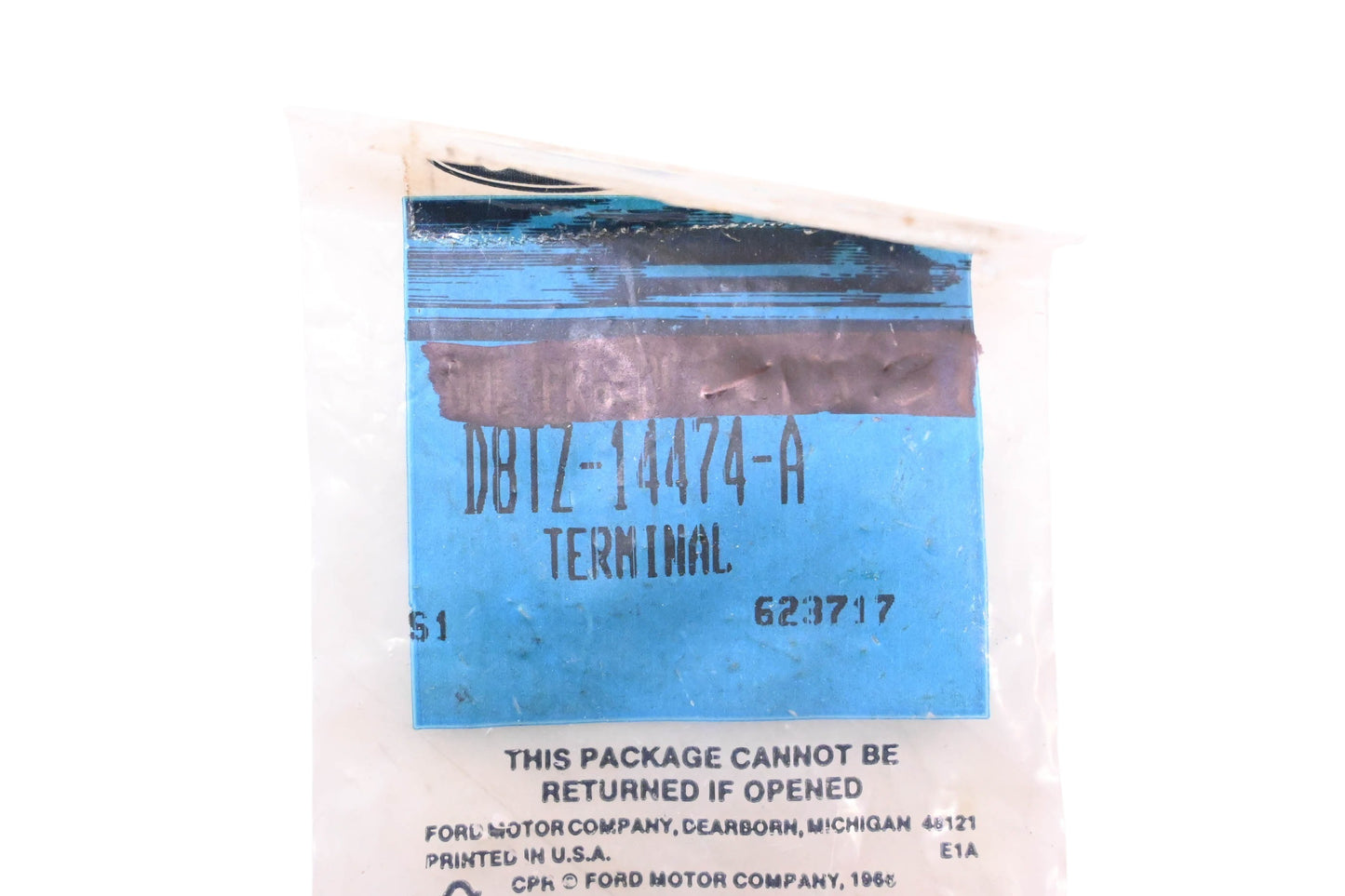 New OEM Ford D8TZ-14474-A Female Flat Type Terminal Connectors Qty 3 NOS