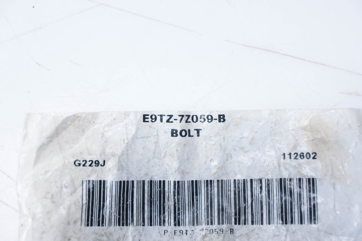 New OEM Ford E9TZ-7Z059-B Hydraulic Feed Bolt NOS