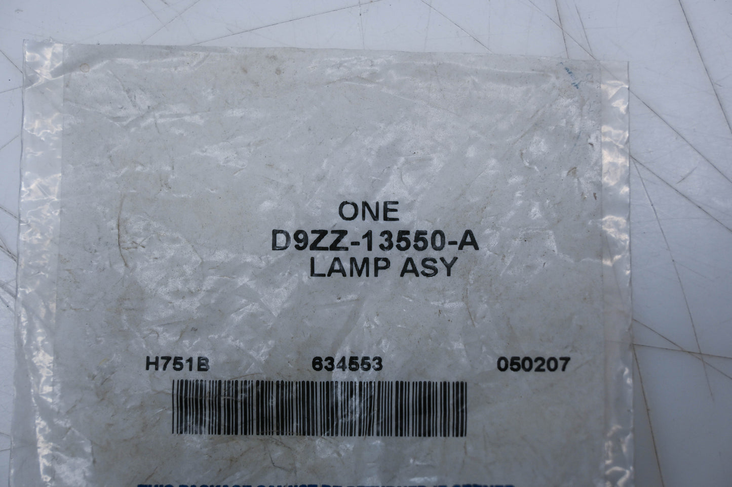 New OEM Ford D9ZZ-13550-A License Plate Lamp Lens Assembly NOS