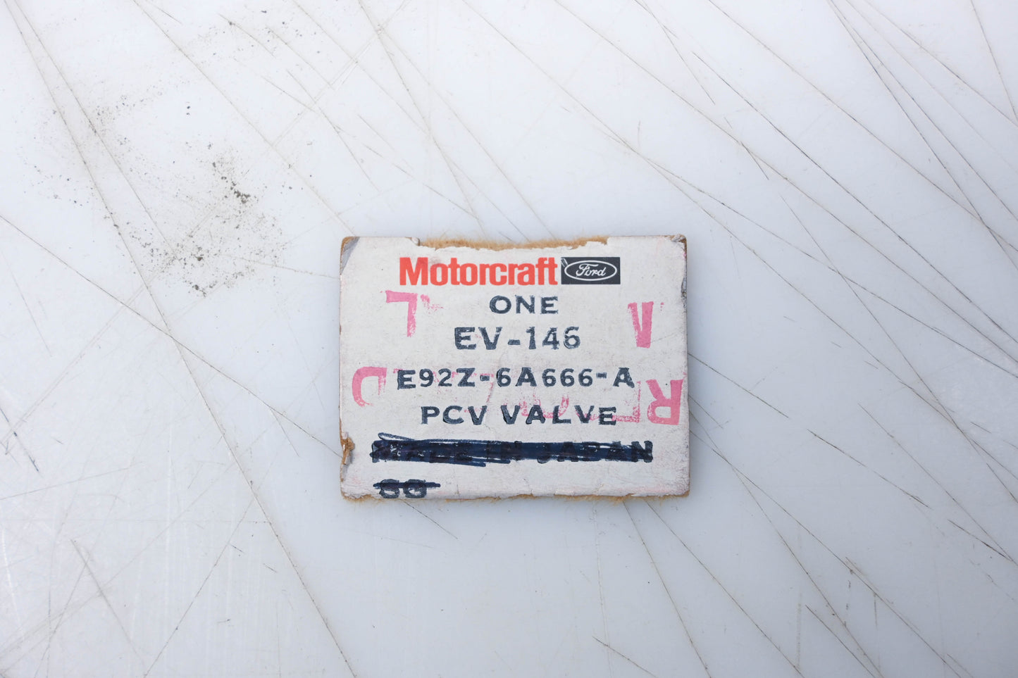 New OEM Motorcraft EV-146, E92Z-6A666-A PCV Valve Assembly NOS