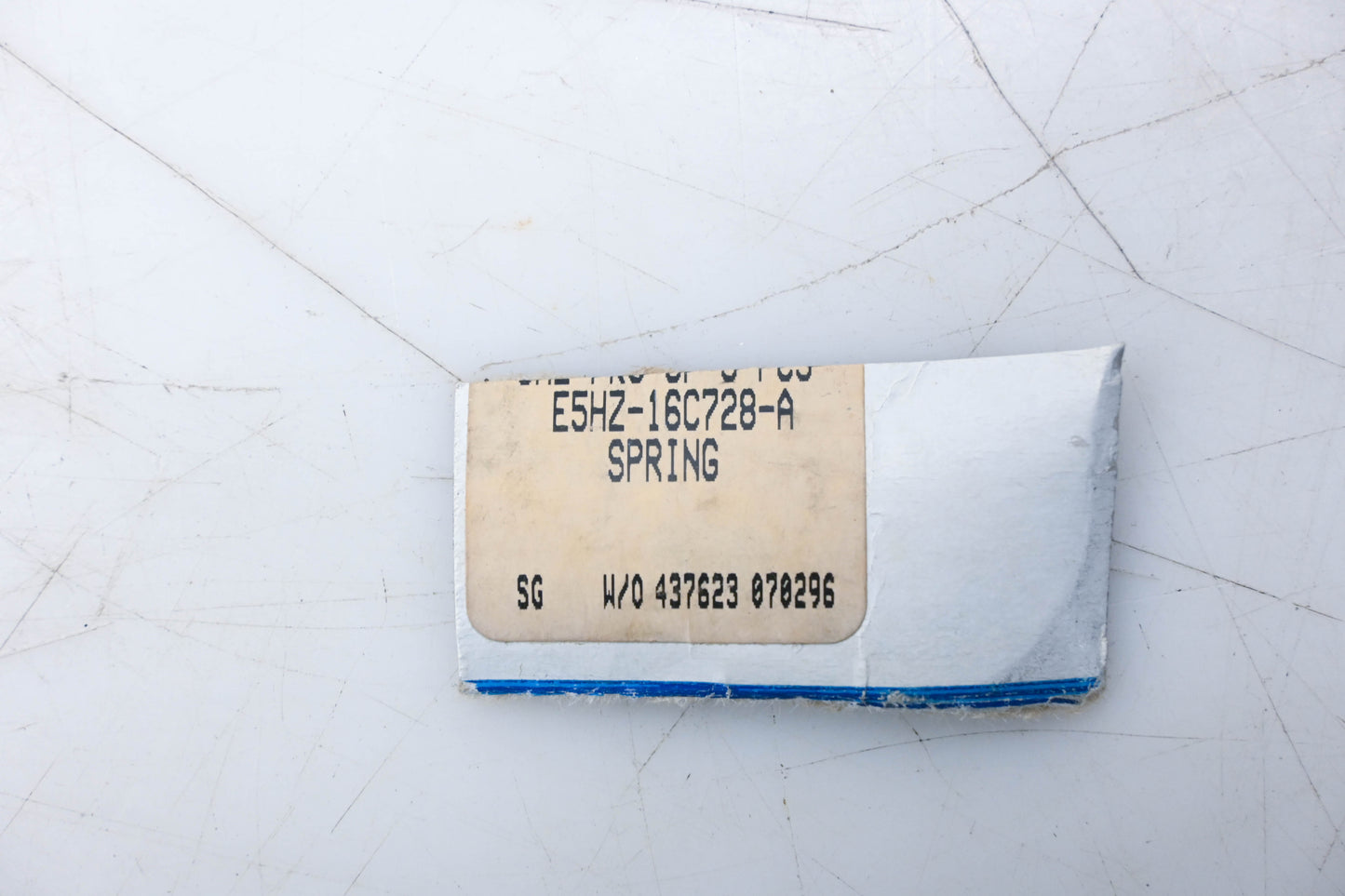 New OEM Ford E5HZ-16C728-A Hood Check Cable Spring NOS