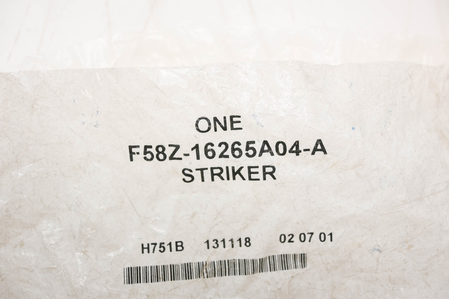 New OEM Ford F58Z-16265A04-A Sliding Door Lock Striker NOS