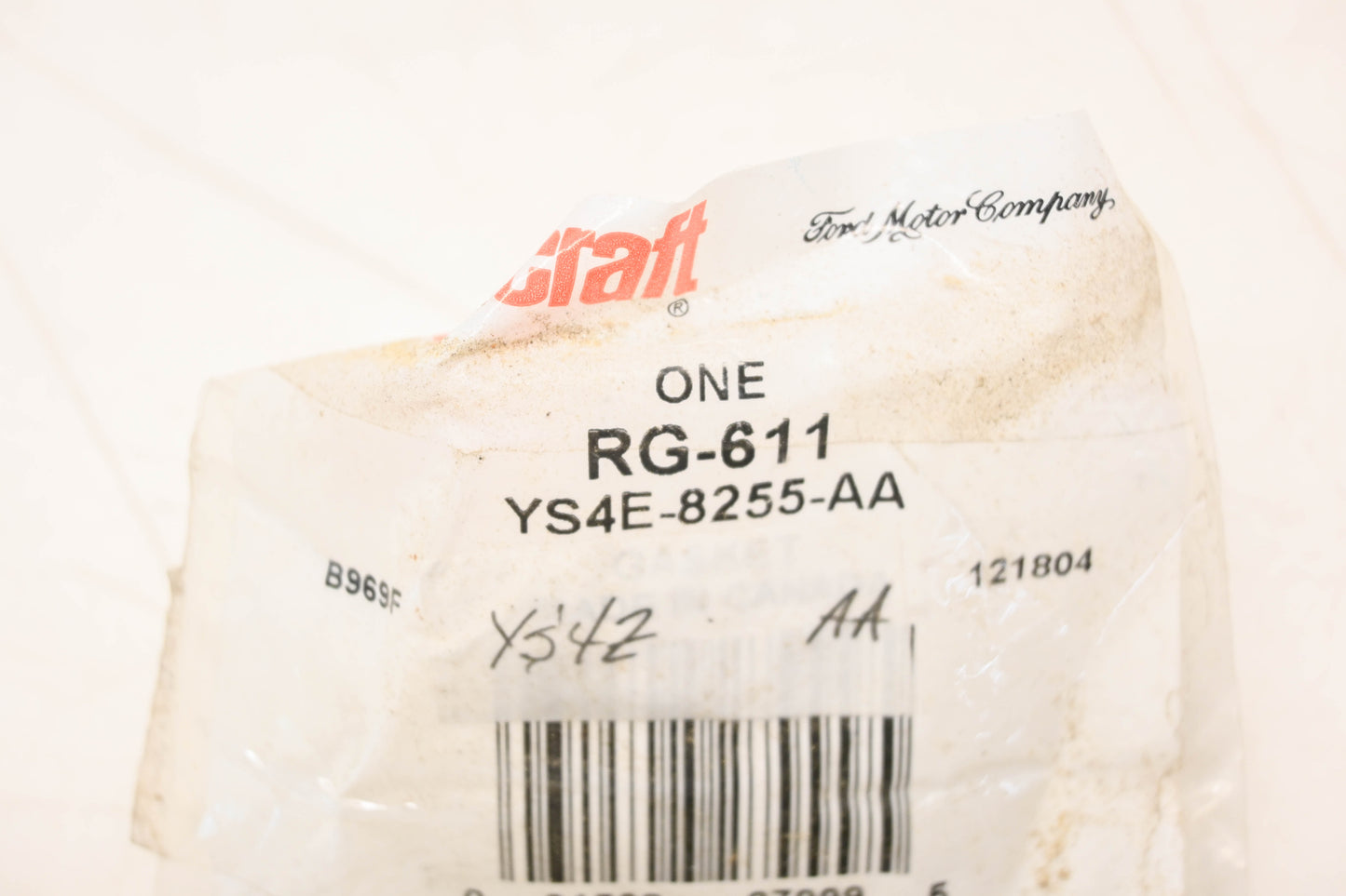 New OEM Motorcraft RG-611, YS4E-8255-AA Coolant Thermostat Housing Gasket NOS