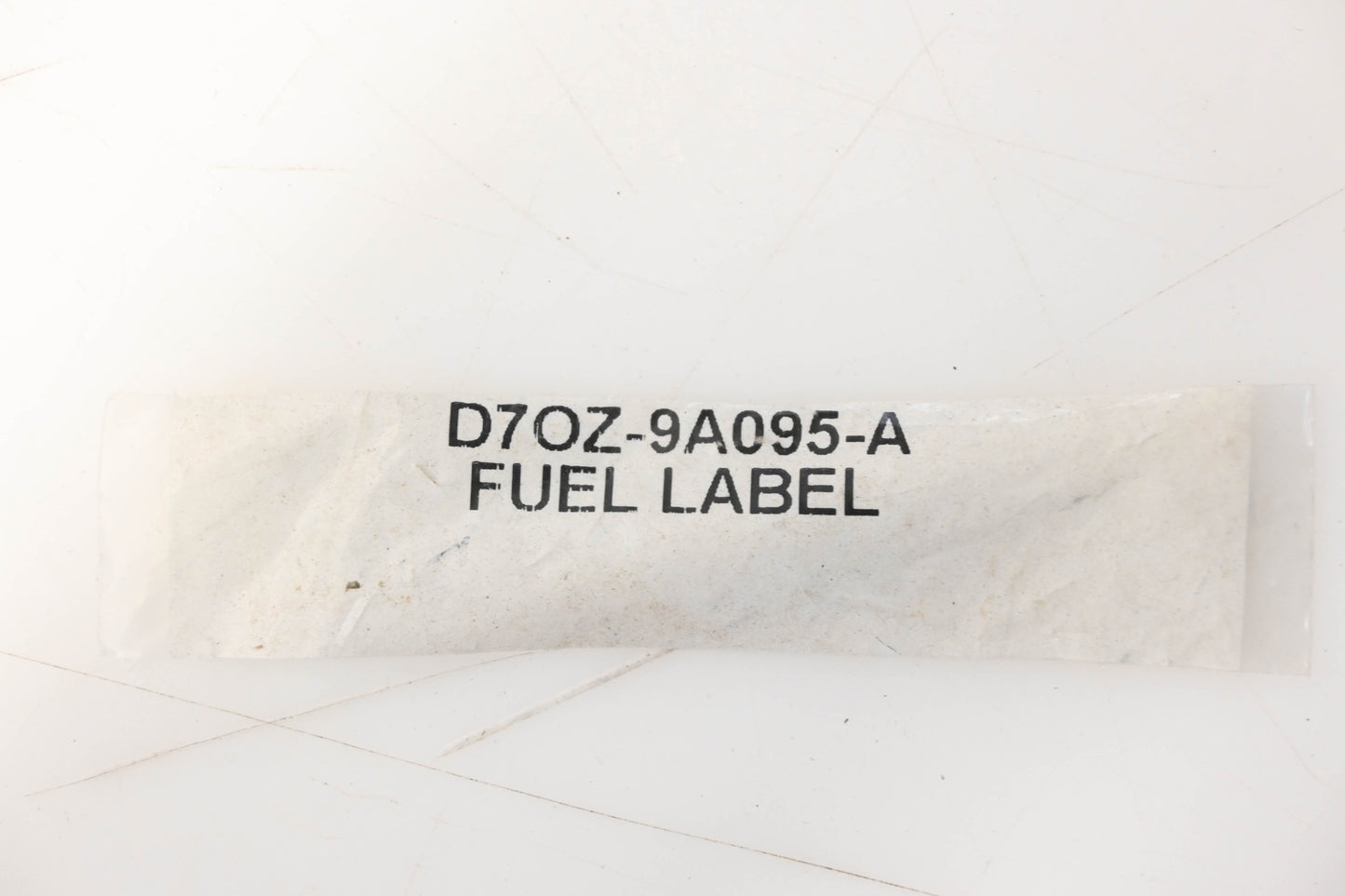 New OEM Ford D7OZ-9A095-A Unleaded Fuel Only Decal NOS