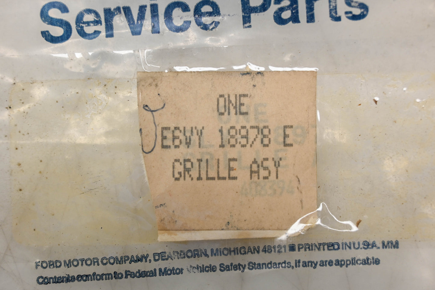 New OEM Ford E6VY-18978-E Grey Speaker Grille NOS