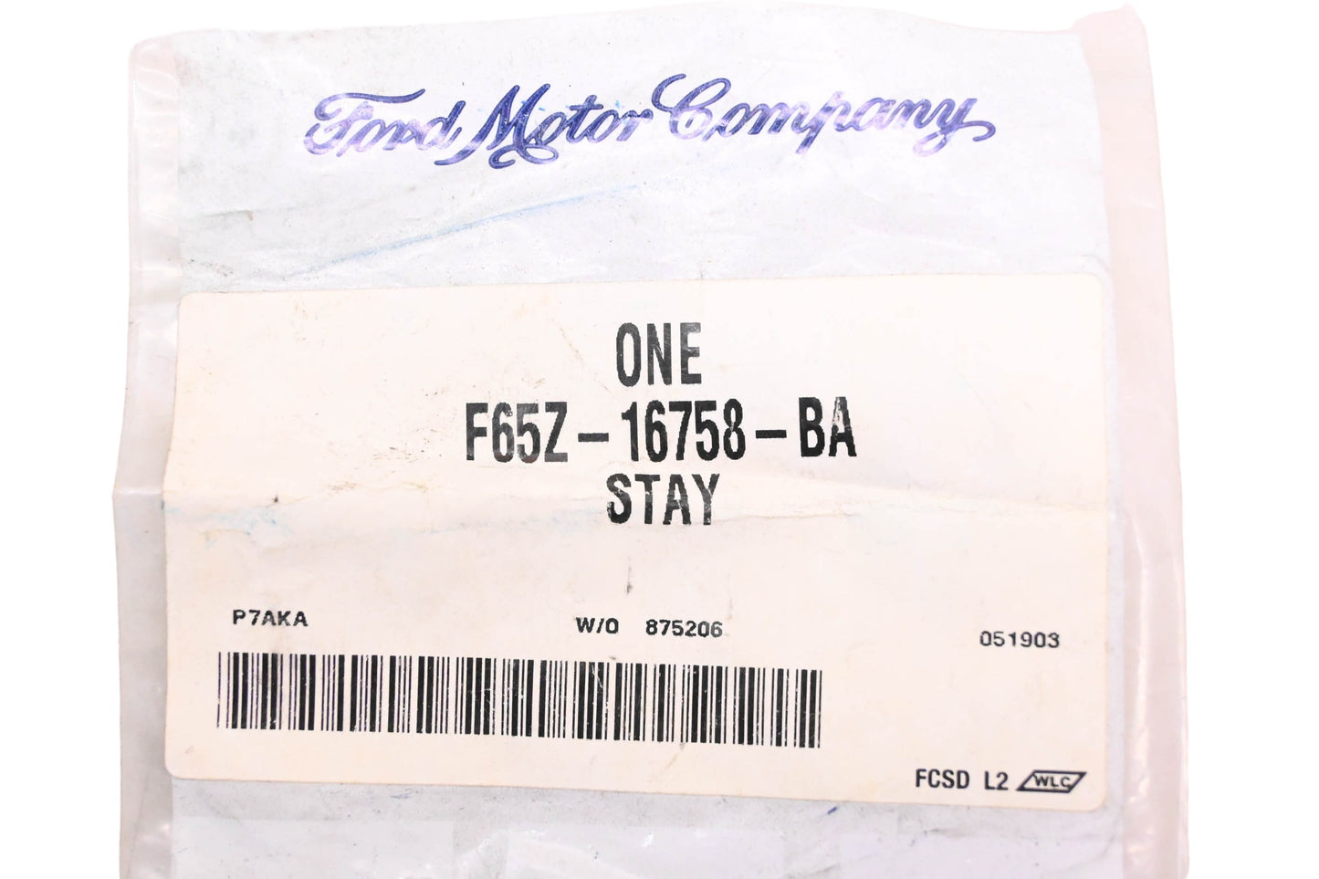 New OEM Ford F65Z-16758-BA Hood Stay/Bumper NOS