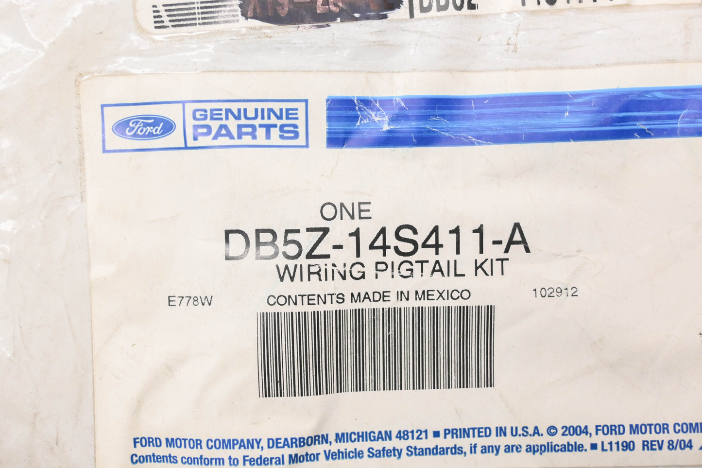New OEM Ford DB5Z-14S411-A Wiring Assembly Kit NOS