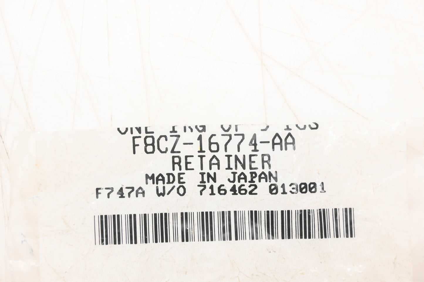 New OEM Ford F8CZ-16774-AA Retainer NOS