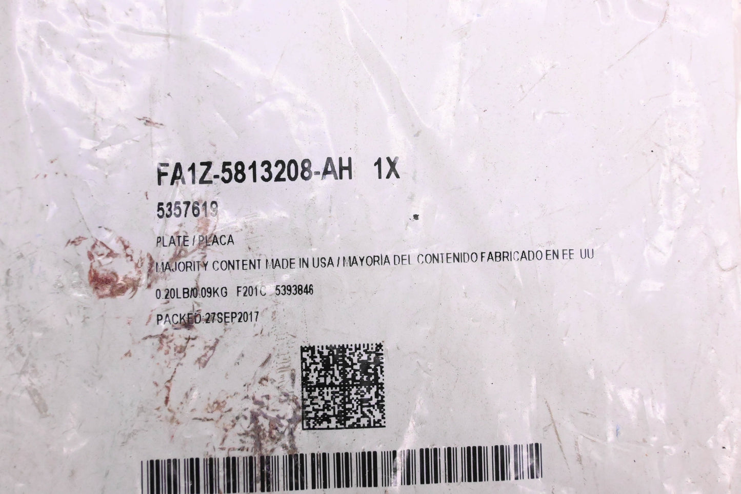 New OEM Ford FA1Z-5813208-AH, 5357619 Scuff Step Plate Cover NOS