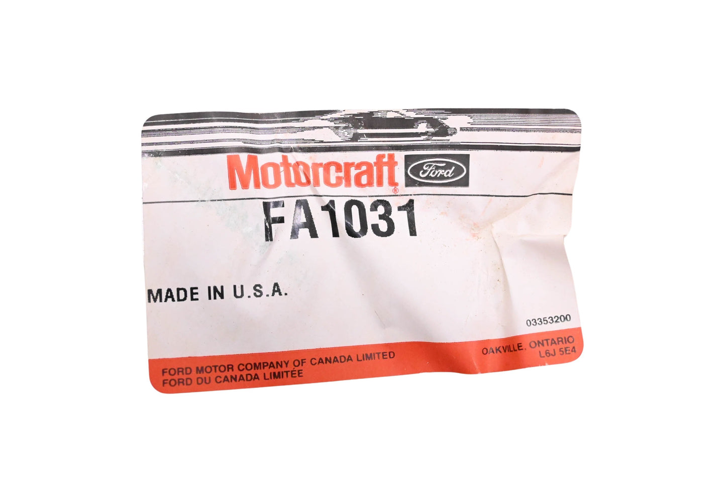New OEM Motorcraft FA1031 Air Filter Assembly NOS