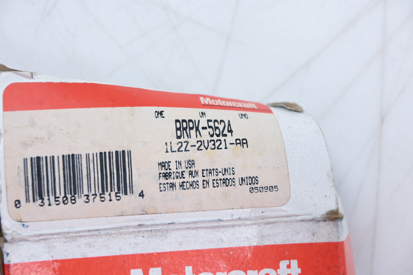 New OEM Motorcraft BRPK-5624, 1L2Z-2V321-AA Disc Brake Hardware Kit NOS